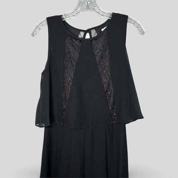 BCBGeneration Sleeveless Black Flounce Dress - Picture 2 of 5